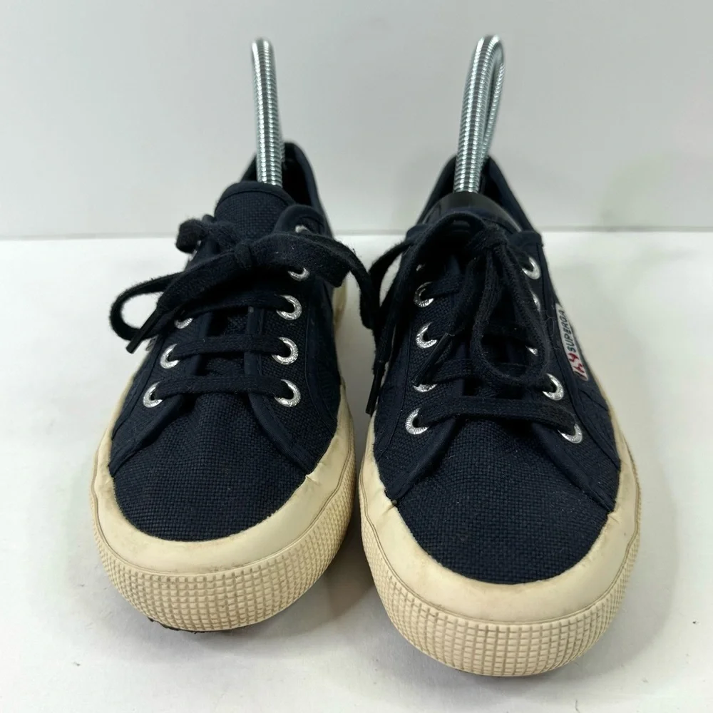 Superga Blue Lace Up Sneakers